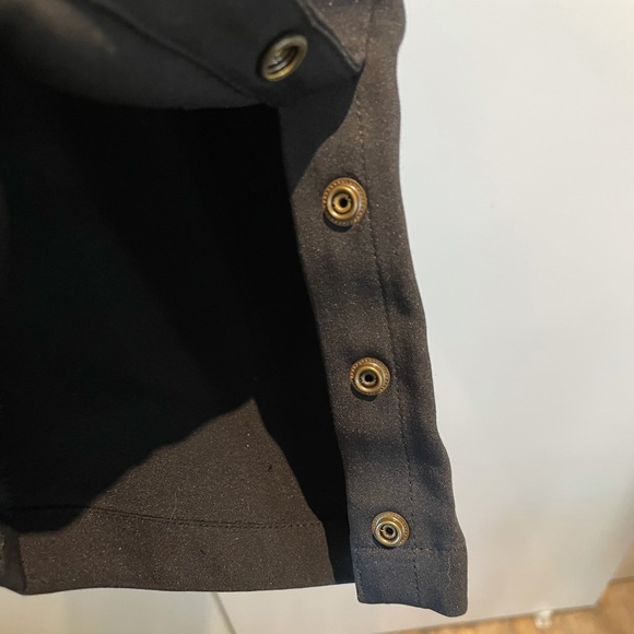 ANINE BING sleek tuxedo trousers slim leg ankle snap closure dress pants fits m - Picture 7 of 8